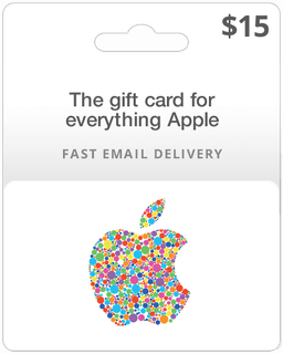 $15 Apple Gift Card